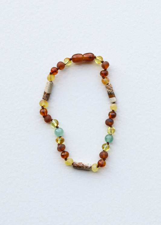 Amber Anklet